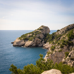 Fototapeta premium coast of the sea with calanques