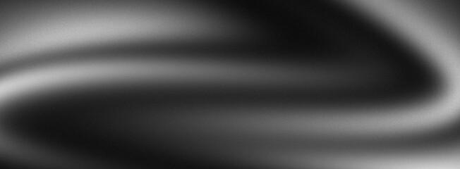 Dark black white gradient background with soft monochrome noise texture, minimal abstract backdrop header banner design