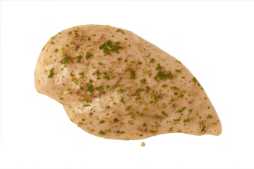 Cooked chicken breast seasoned with herbs, offering healthy protein, poultry, and gourmet food ingredient options