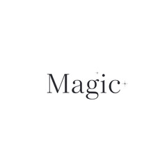 Festive typography christmas t-shirt design featuring the word magic for holiday fun