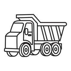 Dump Truck Coloring Page