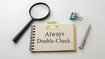 Verify Your Work Efforts with Always Double-Check Note and Tools