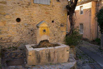 old fountain on the village