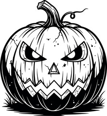 Fierce Jack O' Lantern Sketch