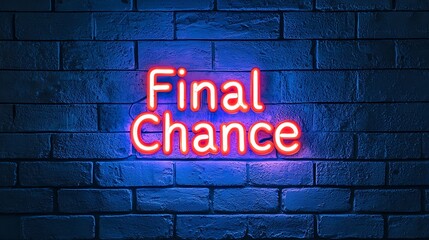 Fototapeta premium A vibrant neon sign reading 