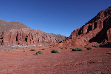 The stunning colors of the Arcoiris Valley in San Pedro de Atacama, Chile.