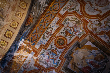 interior of a medieval church