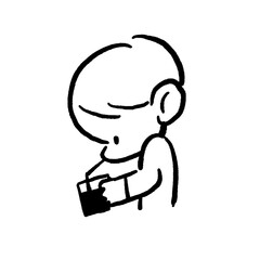 Digital zombie: absorbed in the glow of the infinite scroll.