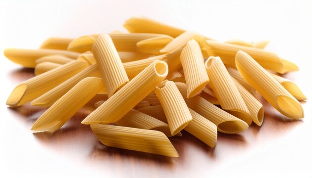 uncooked penne rigate pasta