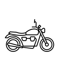 Clean line art of a bicycle ready for your design projects