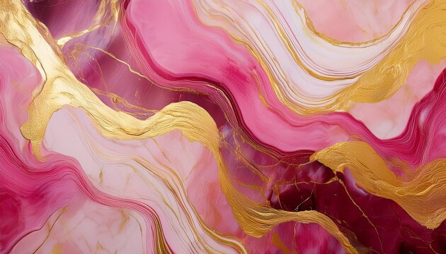 gold and pink marble stone textured background wallpaper generative ai