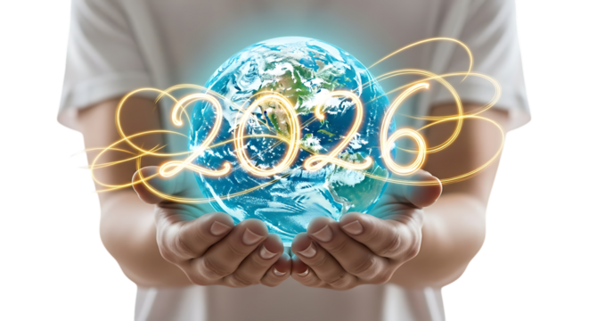 Global Future 2026 Technology Growth Innovation Harmony Human Hands Transparent Background