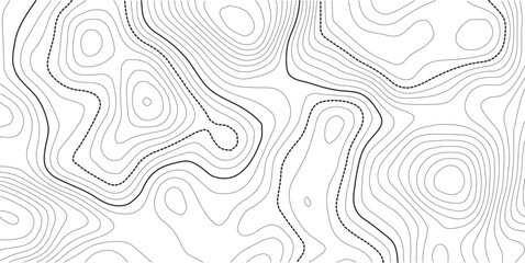 Topographic map background concept. Topo contour map. Rendering abstract illustration Vactor