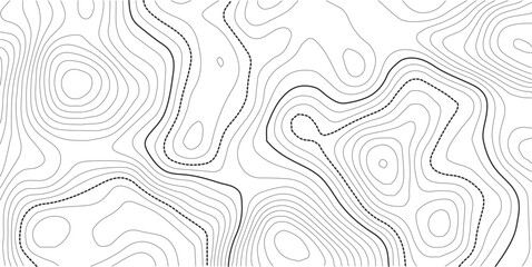 Topographic map background concept. Topo contour map. Rendering abstract illustration Vactor