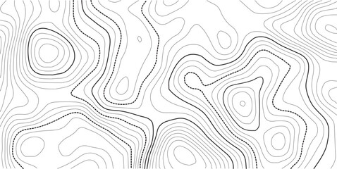 Topographic map background concept. Topo contour map. Rendering abstract illustration Vactor
