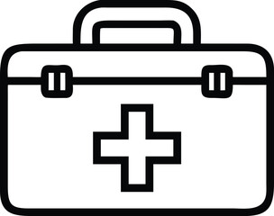 first aid kit icon vector