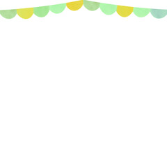 ガーランド シンプル イラスト フレーム