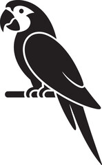 Obraz premium Black and white vector illustration of a crow or raven silhouette bird on a branch