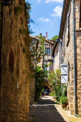 Narrow Street in the Medieval Village of Penne