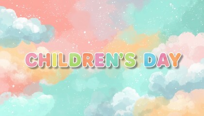 International Children's Day background. 