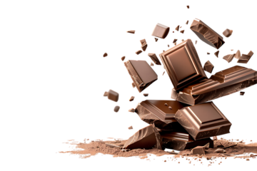 Indulge your senses with decadent chocolate pieces, perfect for tempting treats, baking inspiration, and sweet cravings, ideal for food blogs and dessert marketing.