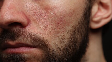 Obraz premium Facial skin issues Facial acne Facial pores