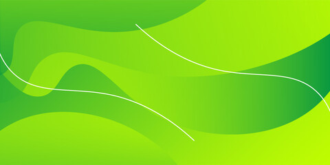 Abstract green and yellow wave background. Eps10 vector
