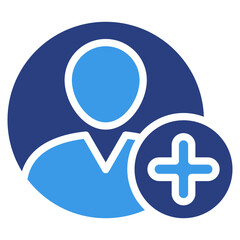 Fototapeta premium User Add Icon Element For Design