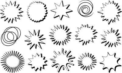 Creative Hand-Drawn Doodle Icons Collection – Vector Sketches for Design and Illustration