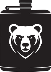 Bear Repellent Can Wild Animal Defense Spray Silhouette for Outdoor Safety Branding