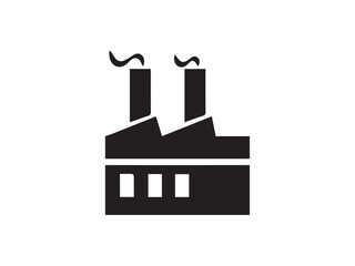 Industrial factory icon and illustration design vector design 