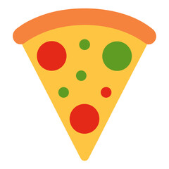 Vector of pizza on white background