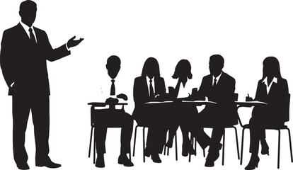 Business Workshop and Training Class Silhouettes