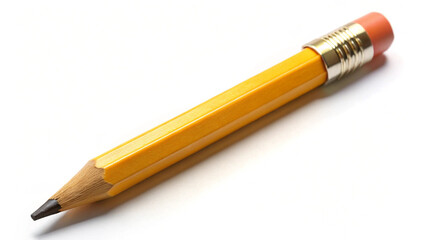 academic, answer, assessment, college, exam, A single yellow pencil on a white background