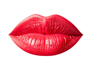 Bold Red Lipstick Kiss Print