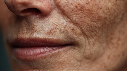 Fototapeta premium Address sagging and wrinkles around the mouth improve skin texture and tone and enhance facial appearance for women s health and beauty