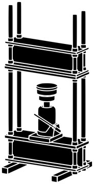 black press machine clip art preview