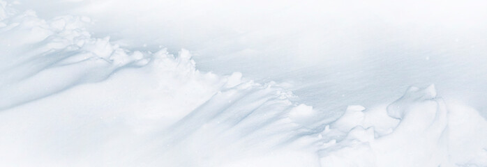 copy space. Snow texture after a heavy snowstorm. Christmas background. Winter pattern. For design....