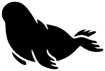 ocean illustration sea silhouette animal logo marine icon water outline seal nature aquatic underwater wildlife mammal cute cartoon life shape and vector graphic background