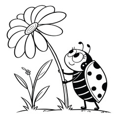 Simple black and white line drawing illustration with geometric and abstract elements