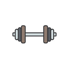 dumbbell isolated on white