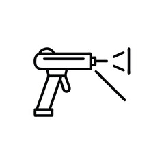 vector illustration of a gun