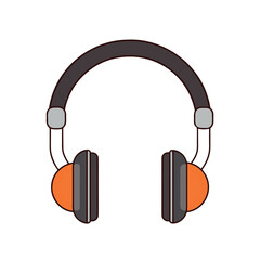 Stereo headphones on a white background, perfect for music and audio production, illustrating modern technology and sound equipment