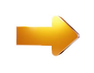 Dynamic 3D Golden Arrow Rising