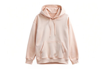 pink hoodie isolated white background