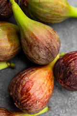 Figs fresh ripe fruit natural product tasty snack fresh delicious gourmet food background on the table rustic top view copy space diet vegan and vegan food