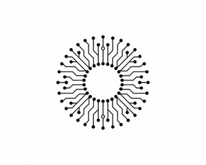 Abstract digital circuit board pattern symbolizing innovation, technology, and connectivity for modern design projects and futuristic concepts.