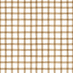 Watercolor checkered pattern. Watercolor texture. Checkered background. Home textile. Print for fabric.