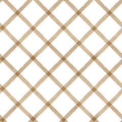 Watercolor checkered pattern. Watercolor texture. Checkered background. Home textile. Print for fabric.