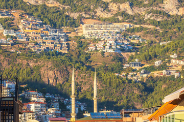 Mountainside houses in Turkey
